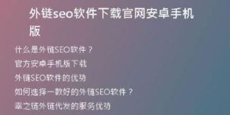 外链seo软件下载官网安卓手机版