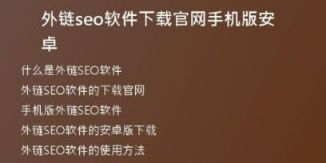 外链seo软件下载官网手机版安卓